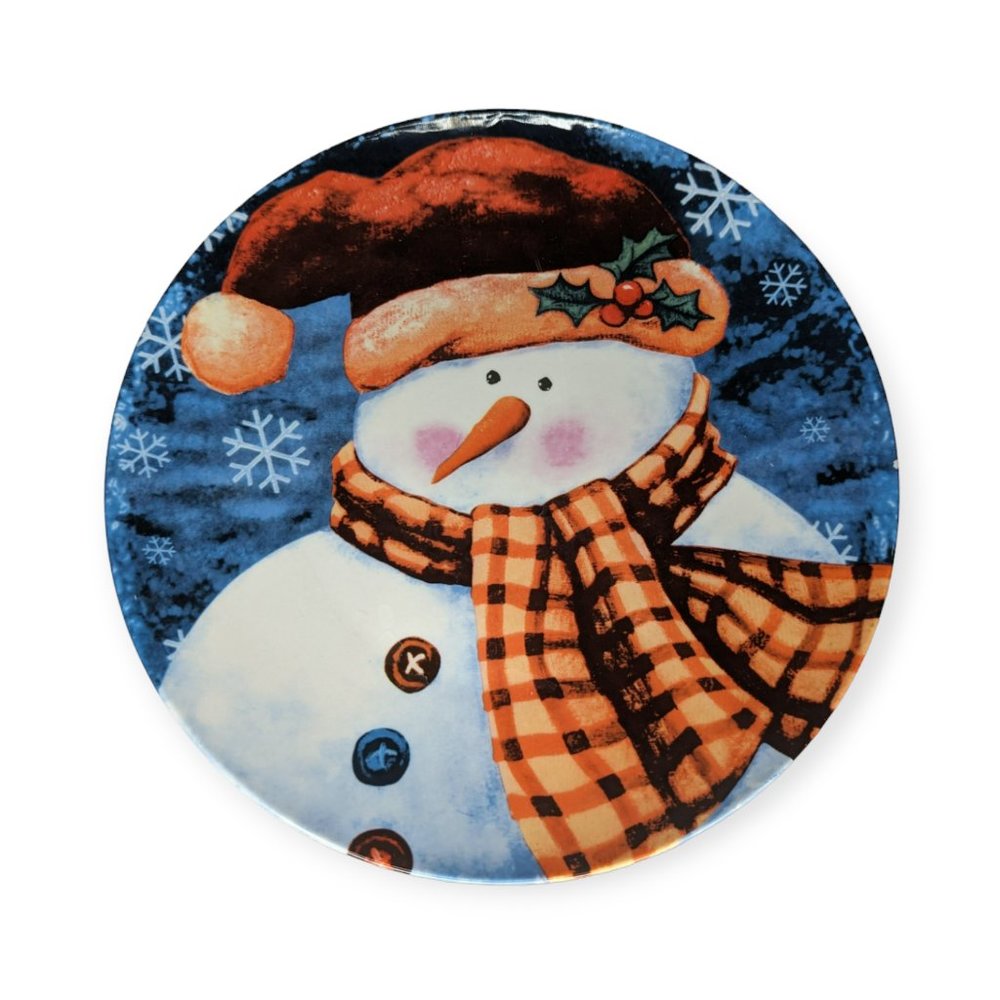 R Tableware Snowman Decorative 12" Serving Plate